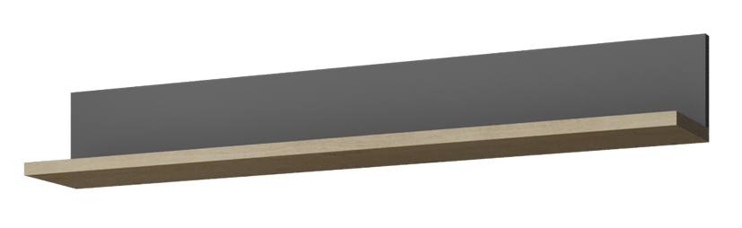 Стенка "Брейк" Полка малая 1000 дуб бунратти/базальт