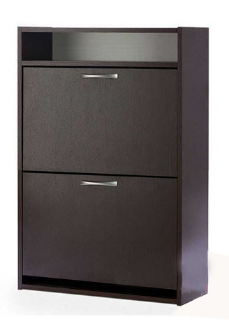 Обувница 2х ярусная с полкой