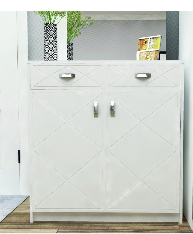 Прихожая "Модена" Тумба для обуви Белый