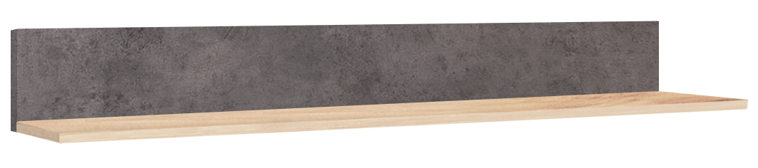 Стенка "Лофт" Полка малая 1000 дуб сонома/базальт