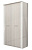 Спальня "Релана" Шкаф 2х-дверный анкор белый
